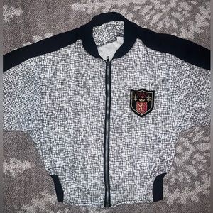 ☄️Blast from the past 80s Era⭐️ Vintage Crop Top, Zip-Up ⭐️ No brand and no size